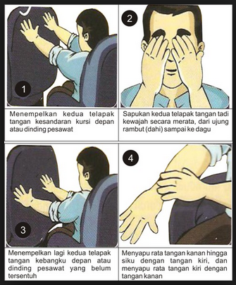 cara wudhu dan tayamum di pesawat